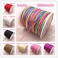 10M/lot 0.8/1.0mm Nylon Cord Thread Chinese Knot Macrame Cord Bracelet Braided String DIY Beading Thread Beads