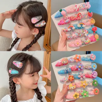 Kawaii Cartoon Animal Flower Princess Hairpins Children Girls Kids Hair  Clips Barrettes Headdress 