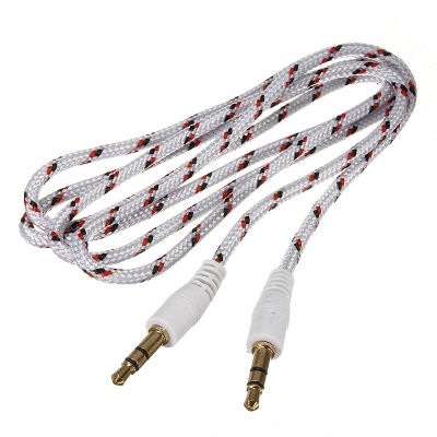 3.5mm AUX audio cable stereo cable audio jack white