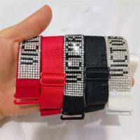 【cw】 New Invisible Straps Accessories Luxury Rhinestone Wear Adjustable Elasticity Non Akcesoria