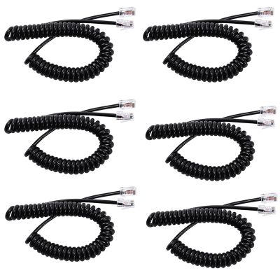 6X 8Pin Microphone Cable Cord for Icom Mobile Radio Speaker Mic HM-98 HM-133 for IC-2200H IC-2800H/V8000 XQF