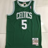 Full Embroidered Jersey NBA Boston Celtics Jersey Garnett Allen Bird Basketball Vest