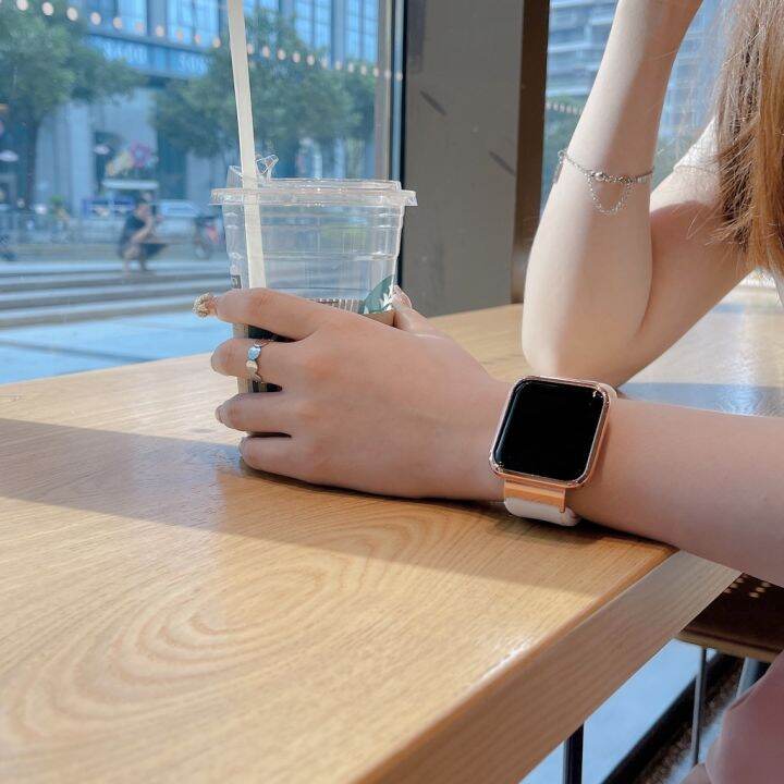 สำหรับ-xiaomi-redmi-watch-3-activeสายรัดที่ใช้งานพร้อมตัวป้องกันโลหะ-เคส-กันชนซิลิโคนสร้อยข้อมือสำหรับ-redmi-watch-3สายนาฬิกา