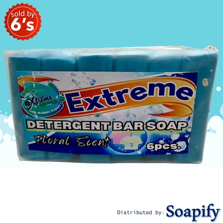 Extreme Laundry Detergent Bar Soap Floral Scent 6pcs JUMBO Lazada PH