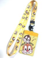 CHIP AND DALE  สายคล้องคอ สายคล้องบัตร ที่ใส่บัตร ซองใส่บัตร ที่ใส่บัตร พร้อมสายคล้องคอ ลาย CHIP N DALE   งานดี สวยงาม สำหรับ บัตร 6x8 cm (body 7x11cm) BY NPNN SHOP