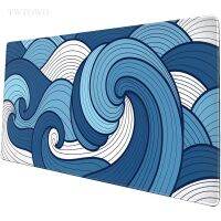 ญี่ปุ่น Big Wave Blue Mouse Pad เครื่องเกมคอนโซล XL แผ่นรองเมาส์ขนาดใหญ่สำหรับใช้ในครัวเรือน แผ่นรองเมาส์ XXL