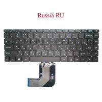 【❂Hot On Sale❂】 sijieyis8 แป้นพิมพ์ตักสำหรับ Chuwi สำหรับ Herobook 14 Cwi514ภาษาอังกฤษเรา Russia Ru สีดำไม่มีกรอบใหม่