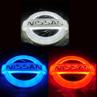 รถ LED Light Emblem ด้านหน้าด้านหลังป้ายสติกเกอร์สำหรับ Nissan Patrol Qashqai J11 Teana X-Trail Juke Elgrand Altima Tiida 370Z