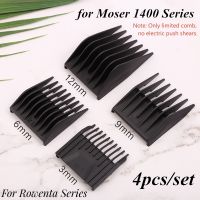 4pcs/set Barber Professional Universal Hair Clipper Limit Comb Replacement Cutting Guide Combs For Moser 1400 Series For Rowenta