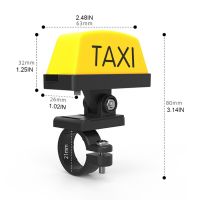 】【=-【 USB Rechargable Warning Taxi Box Sign LED Lamp Indicator Turn Signal Lights Lamp