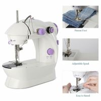 Mini Sewing Machine Electric Portable Desktop 64 Rolls Sewing Thread Kit Tailor