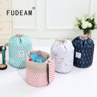 FUDEAM F Lamingo ฟอร์ดผู้หญิงขี้เกียจ Drawstring กระเป๋าเครื่องสำอางเดินทางถุงเก็บกันน้ำอุปกรณ์อาบน้ำจัดระเบียบรอบกระเป๋าแต่งหน้า