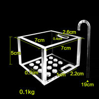 3-In-1กล่องตัวกรองตู้ปลาอะคริลิคใสเครื่องใช้ในตู้ปลาสร้างสรรค์
