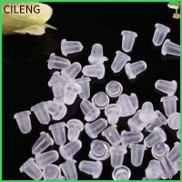 CILENG 300/500Pcs Fashion Post Findings Earring Back Stoppers Rubber Plug