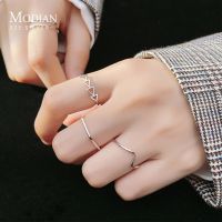 {BUSA Fashion Accessories} ดัดแปลง Sederhana Stackable Membuka Jari Cincin untuk Wanita Fashion 925 Sterling Perak Kecil Geometris Cincin Gaya Korea Fine Jewelry