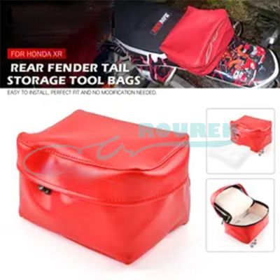 Motorcycle Storage Tail Rear Tools Box Bag for HONDA CRF Kit Werkzeug Taschen Motocross Waterproof Moto Dirt Bike Modified Parts