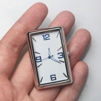 ↂ◑ Lightweight Creative Interior Luminous Quartz Analog Watch Compact Car Clock Rectangular for Automobile