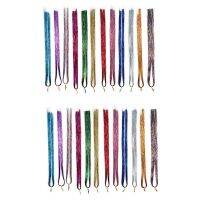 2X Hair Tinsel Strands Kit, Tinsel Hair Extensions, Fairy Hair Tinsel Kit for Women Girls with Tools (12 Colors)