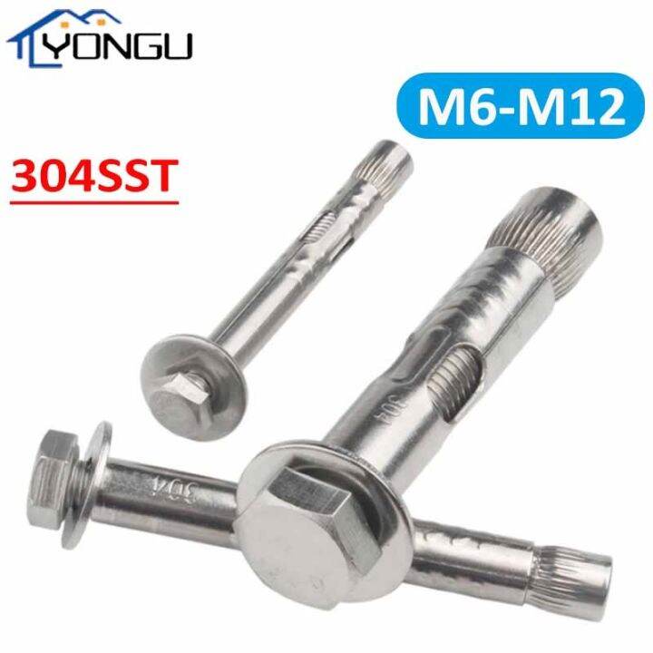 ☂ 304 Stainless Steel External Hex Expansion Bolt Sleeve Concrete