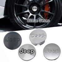 Auto parts 4pcs 5.6cm 6.4cm Jeep Grand Cherokee Wrangler Cherokee Compass Wheel Logo Car Rim Wheel Center Hub Caps Badge Hub Cap Emblem Tire Cover Decoration