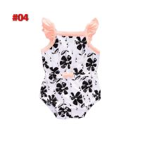 Floral Baby Girl Sleeveless Bodysuit Romper Jumpsuit Newborn Cotton Clothes