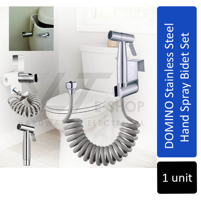 DOMINO Stainless Steel Hand Spray Bidet Set (No Drill Required) bidet