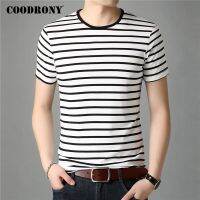 【Hot Sale】embellishembellish COODRONY แขนสั้นเสื้อยืดผู้ชาย Streetwear แฟชั่นลาย TopsO-คอเสื้อยืด ManCotton Tee ShirtC5085S