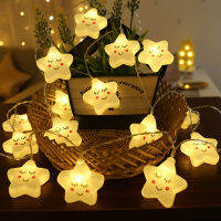 6m3m1.5m Cute Star Clouds Led String Lights Fariy Street Garland Christmas Patio Room Lighting Wedding Decor Noel New Year DIY
