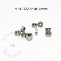 Miniature Bearing MR105ZZ 10 Pieces 5x10x4(mm) free shipping chrome steel Metal Sealed High speed Mechanical equipment parts