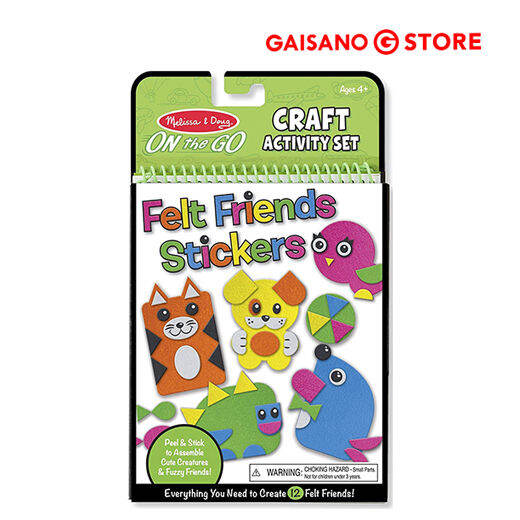 Melissa & Doug On the Go Felt Friends Stickers Craft Activity Set