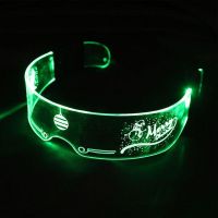 7 Colors Led Light up Glasses Personalized Luminous Futuristic Glasses For Adults Cosplay Halloween Bar Club Party Supplies