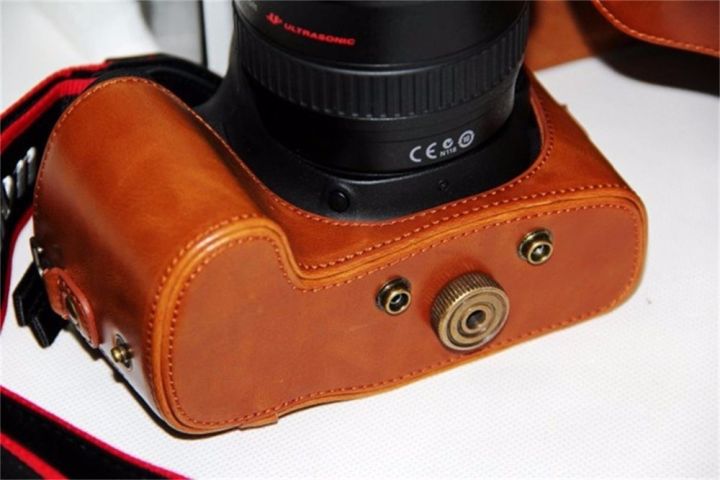 หนัง-pu-แบบใหม่ฝาครอบกระเป๋าใส่ของกล้องวีดีโอสำหรับ-canon-eos-เคสกล้อง6d-3สีกาแฟสีดำสีน้ำตาล