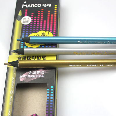 Marco Metal Colorful Triangle Pencil High Quality Black Wood Pencil Set Professional Raffine Find Art Supplies for School Offic