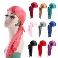 Special Offers Men Women Pre-Tied Elastic Headwrap Cancer Head Scarf Silk Durag Pirate Hat Bandana Turban Hijab