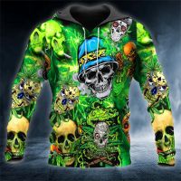 Xzx180305 new fashion 3D print Camo seamless pattern skull Harajuku streetwear casual Unisex hoodies / Sweatshirt / zipper