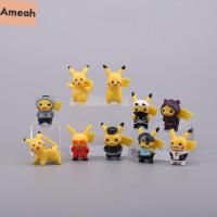 AMEAH ของเล่นโมเดลน่ารักขนาดเล็กหุ่นของเล่นปิกาจูรูปปั้นโปเกมอนเครื่องประดับโมเดลตุ๊กตาแอ็คชั่นฟิกเกอร์ตุ๊กตาปิกาจู