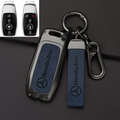 สำหรับ Mercedes-Benz ปลอกกุญแจสำหรับ A180 A200 A220 GLC300L E300L E260 E350พวงกุญแจ Class-C Class-E Key เคสห่อหุ้ม