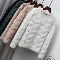 ZZOOI 2022 Autumn Winter Ultra Light White Duck Down Coat Parkas Women Single Breasted Warm Down Jacket Female Short Bigsize Outwear