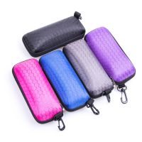 Newly Protable Rectangle Zipper Sunglasses Hard Eye Glasses Case Protector Box