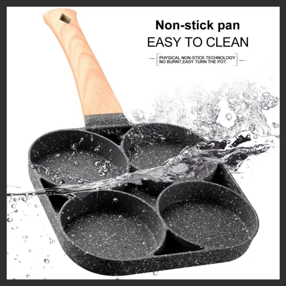 Egg Pan Omelette Pan, 4-Cup Nonstick Egg Frying Pan, Pancake Pan, Healthy  Granite Egg Cooker Pan Egg Skillet For Breakfast, Suitable For Gas Stove 