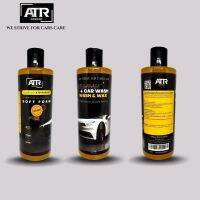 น้ำยาล้างรถผสมแว็กซ์เงาและดันฝุ่นชนิดไม่ต้องถู ATR AUTO WASH  ขนาด475มล. ล้างรถ เคลือบเงาในตัว ผสมแว็กซ์ดันฝุ่น