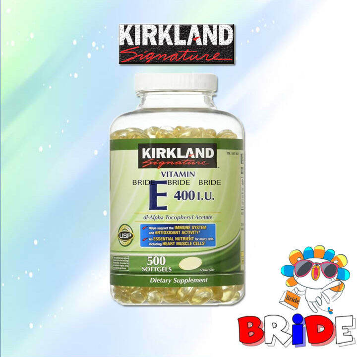 Kirkland Vitamin E 500 Soft Gel Capsules Lazada PH