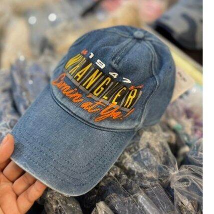 หมวก-หมวกแก๊ป-cap-hat-หมวกยีนส์-wrangler-แท้-100-รุ่นนี้ยังวางขายใน-ฟรีไซส์-ปรับขนาดด้านหลัง