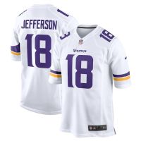 NFL Minnesota Vikings Vikings football take 18 Justin Jefferson jersey movement เสื้อกีฬาชาย เสื้ออเมริกันฟุตบอล เสื้อรักบี้