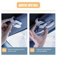 1Pcs Car Glasses Holders Sunglasses Holder Clip Hanger Eyeglasses Mount for Car Sun Visor Ticket Card Glasses Clip