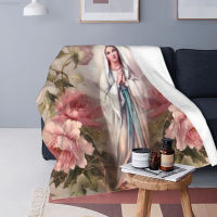 2023 blanket- Fatima Womens Super Wool Blanket Rosary Catholic Virgin Mary Blanket Family Mattress Blanket Multiple styles 09 High quality blankets！