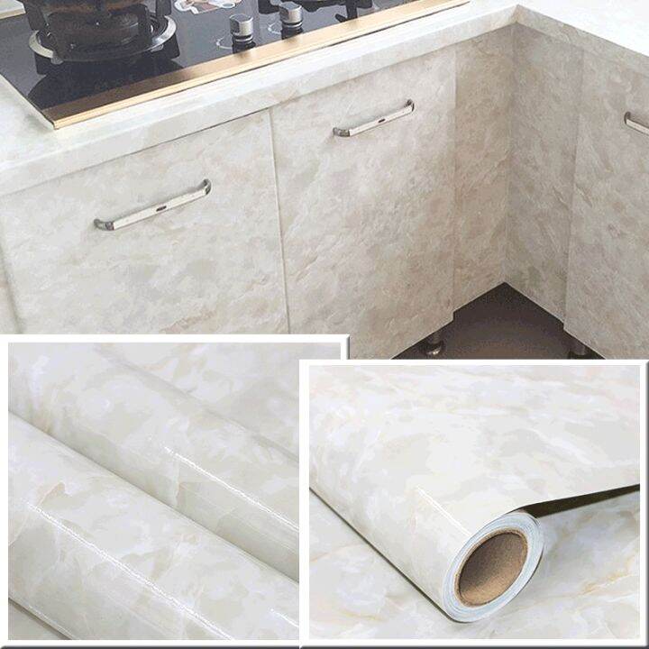 kitchen-waterproof-and-oil-proof-sticker-self-adhesive-wallpaper-cabinet-stove-high-temperature-marble-sticker-wall-decor