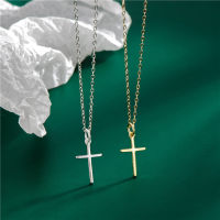 Religious Hotsale S925 Sterling Silver Cross Pendant Necklace High Polish 925 Pure Silver Crucifix Jesus Cross Necklaces