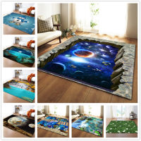 3D Galaxy Space Living Room Cars Children Room Rugs Soft Flannel Home Decor Floor Area Rug Bedroom Kitchen Mat Rug Doormat