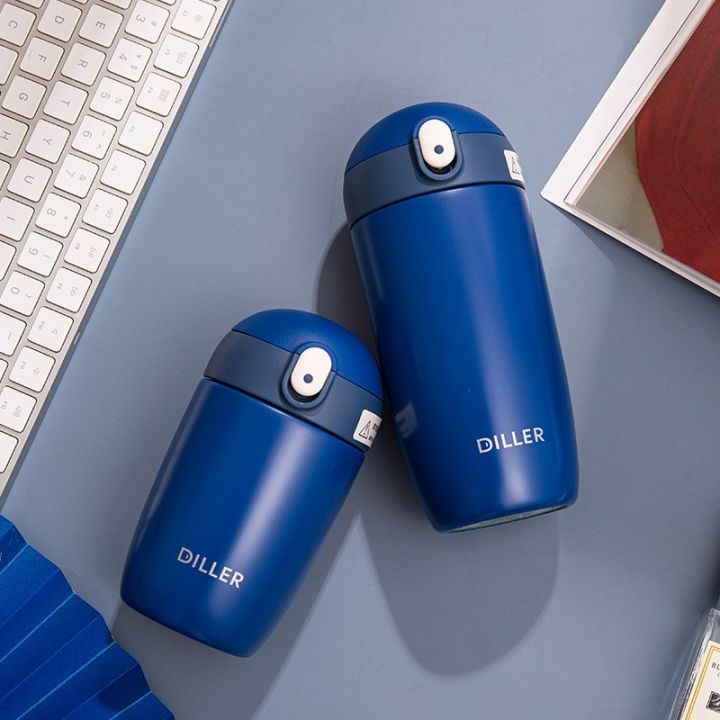 diller-kids-vacuum-flask-thermos-with-straw-stainless-steel-drinking-water-bottle-300ml-430ml-mlh8940-yeth